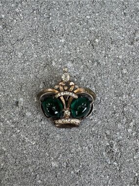 Sterling Crown Brooch